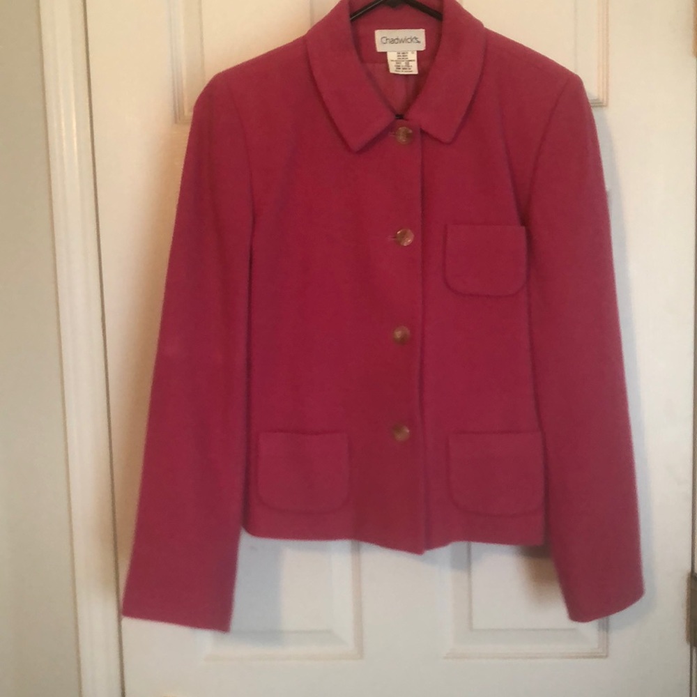 Pink short blazer jacket